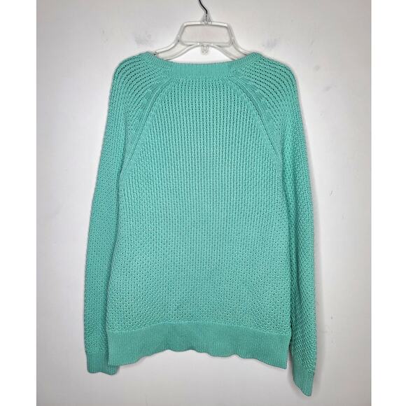 Boden light green cotton long sleeve crewneck sweater - 6 - Picture 4 of 5